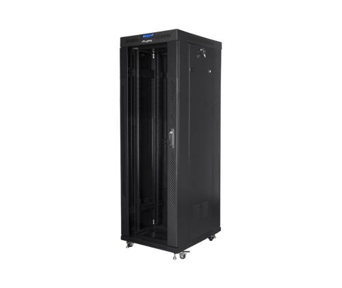 LANBERG-hyllykaappi 37U 800x1000 lasi