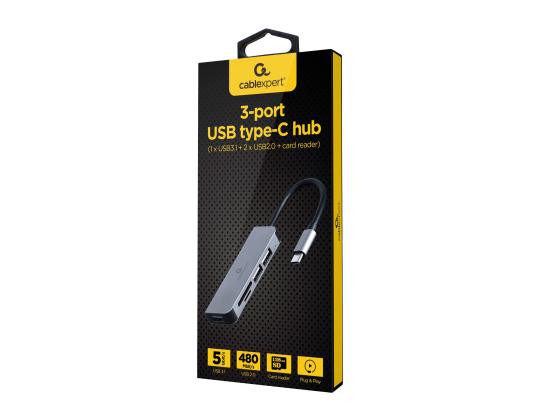 GEMBIRD USB Type - C 3 -portti USB-keskitin