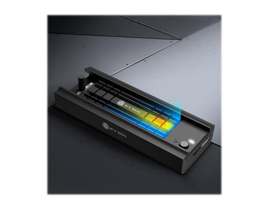 ICYBOX IB-180MC-C31 NVMe ja SATA-telakka