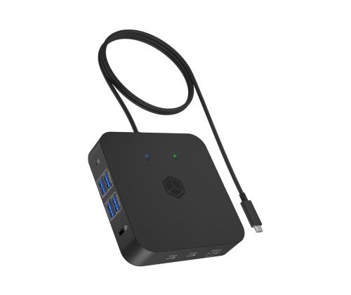 ICY BOX IB-DK4090-C 12-in-1 USB-tyyppi-C:ssä