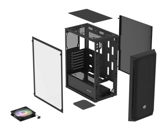 NATEC Fury Shobo SH4 RGB Midi Tower