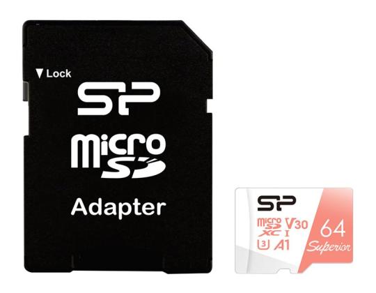 Mälukortti SILICON POWER Superior Micro SDXC 64GB