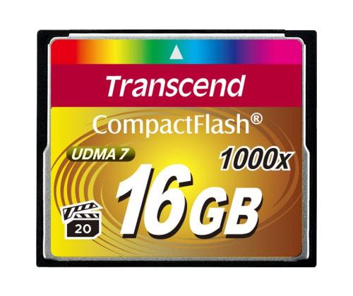 TRANSCEND 16GB CompactFlash Card 1000x