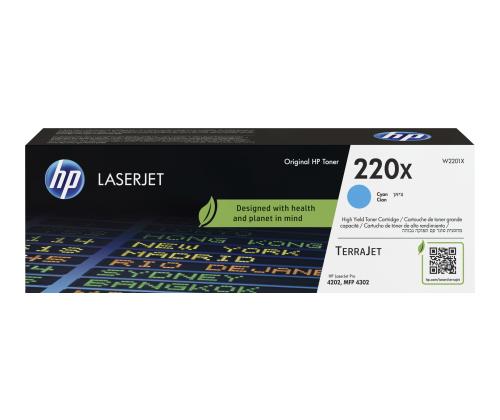 HP 220X syaani alkuperäinen LaserJet-toneri