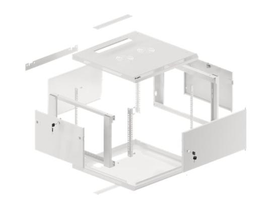 LANBERG Seinäteline 19in 12U 600x450 harmaa