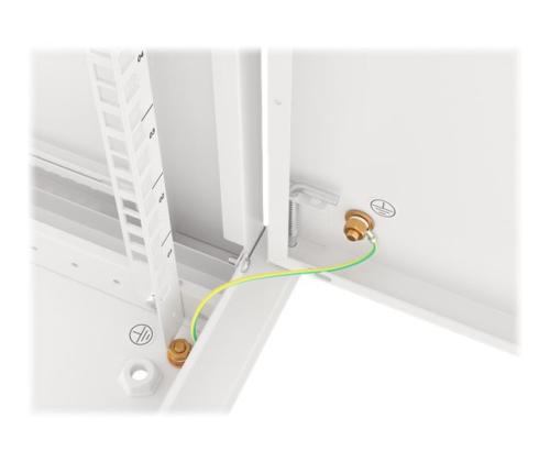 LANBERG Seinäkiinnike 19 tuumaa 12U 600x600 harmaa
