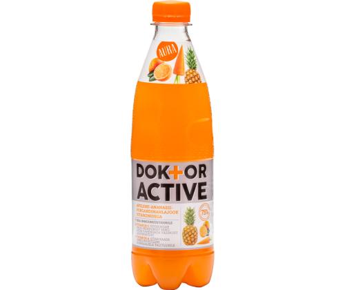 Mahlajook AURA DR appelsiini-ananas-porrasmehu mahlajook 0,5L