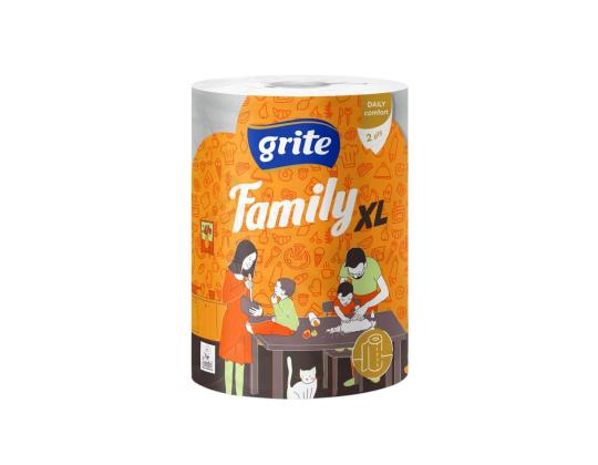 Kotitalouspaperi 2-kerroksinen GRITE Family XL, 250 arkkia