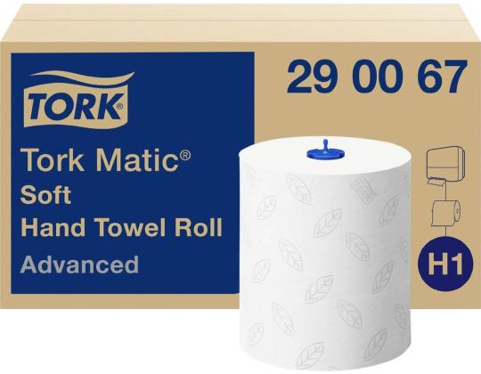 Rullapaperi 2-kerroksinen TORK Matic Soft Advanced H1 21cmx150m (290067)