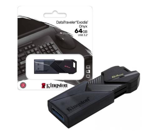 Muistitikku KINGSTON 64GB  USB 3.2 Exodia onyx