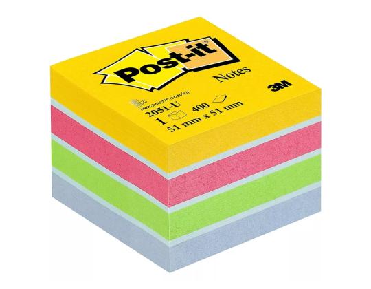 Muistilehtiö 51x51mm POST-IT Ultra Colors 400 arkkia