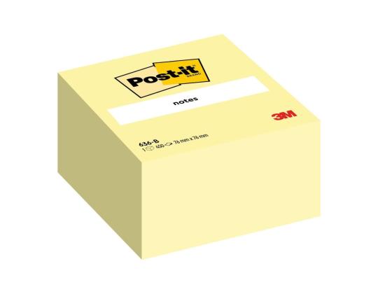 Muistilehtiö 76x76mm POST-IT kanariankeltainen 450 arkkia