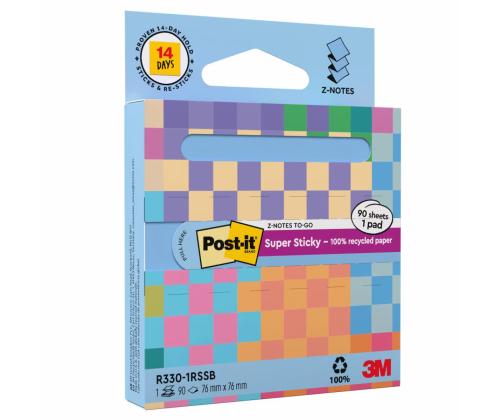 Viestilappu 76x76 Post-it R330 Super Sticky 90sh