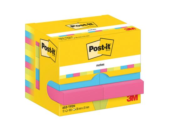 Viestilappu 38x51 Post-it 653EN 12kpl/pkt