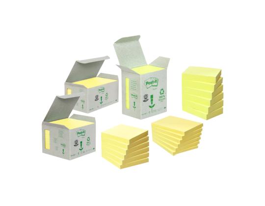 Viestilaput 38x51 Post-it 653 ekologinen keltainen 6/pkt