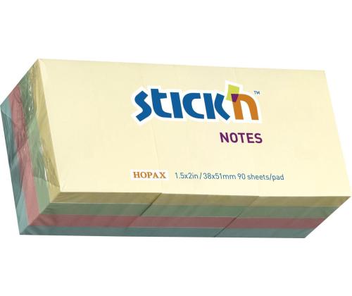 Viestilaput 38x51 StickN 12x100a pastelli värit