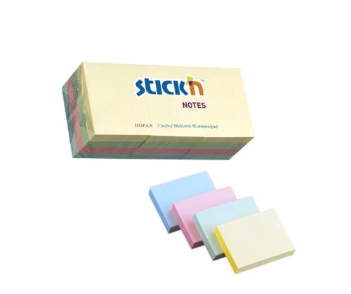 Viestilaput 38x51 StickN 12x100a pastelli värit