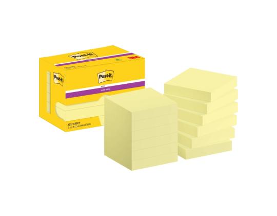 Viestilappukuutio 47,6x47,6mm Post-it 12x90l yellow