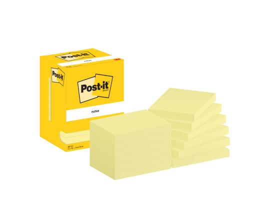 Viestilaput 51x76 Post-it 656 keltainen 12 kpl
