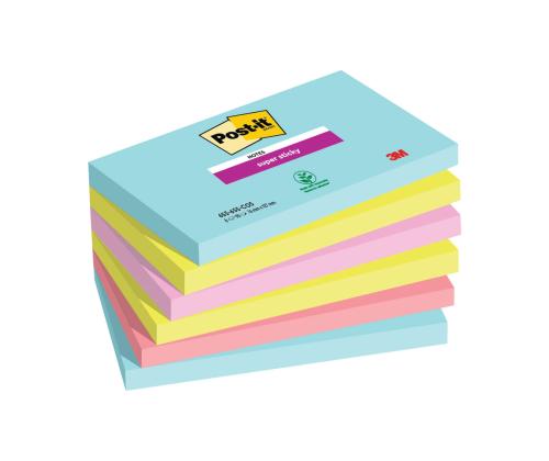 Muistiinpanopaperi 76x127mm POST-IT Super Sticky Cosmic 6x90 arkkia