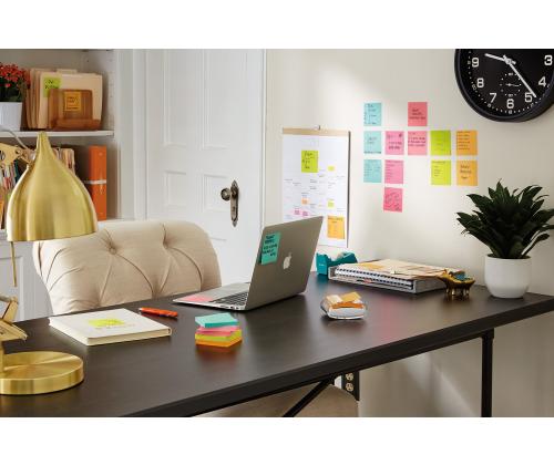 Muistiinpanopaperi 76x127mm POST-IT Super Sticky Cosmic 6x90 arkkia