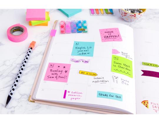Viestilappu 76x76 Post-it 654EN 6kpl/pkt
