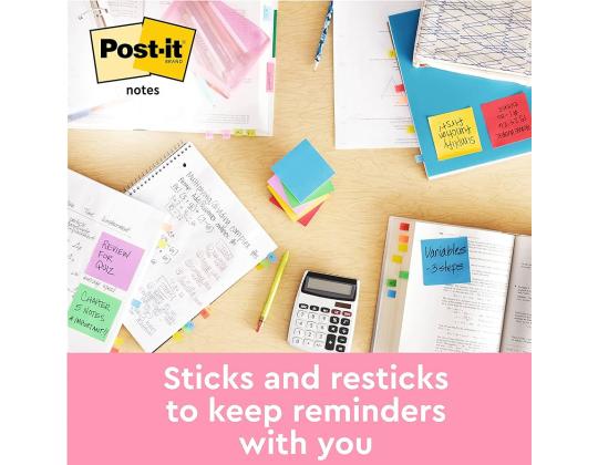 Viestilappu 76x76 Post-it 654EN 6kpl/pkt