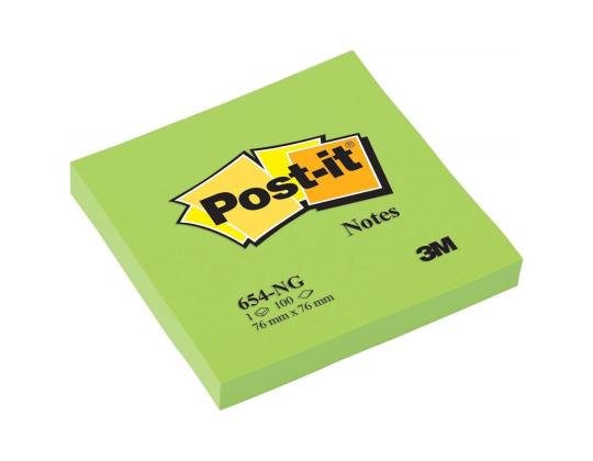 Viestilaput 76x76 Post-it 654 neonvihreä