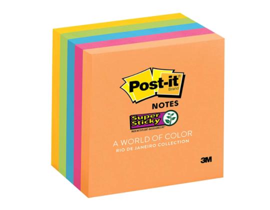 Viestilappu 76x76 Super Sticky 654 6v/pkt Boost värit