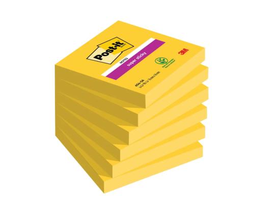 Viestilaput 76x76 Post-it 654 Super Sticky keltainen Z-notes