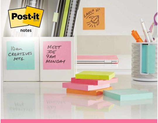 Viestilappu 76x76 Post-it R330 Neon