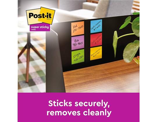Viestilappu 76x76 Post-it R330 Super Sticky 6x90 Carnival