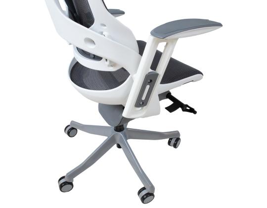 Tietokonetuoli/työtuoli WAU 70x70xH112-129cm, runko harmaa/valkoinen