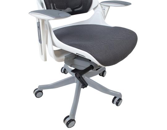 Tietokonetuoli/työtuoli WAU 70x70xH112-129cm, runko harmaa/valkoinen