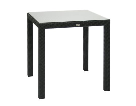 Pöytä WICKER 73x73xH71cm, musta