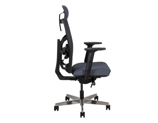 Tietokonetuoli/työtuoli TUNE, 70x70xH111-128cm, harmaa, polyesterikangas, alumiini