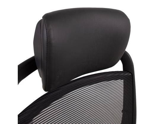 Tietokonetuoli/työtuoli FULKRUM 70x70xH114-129cm, musta nahka