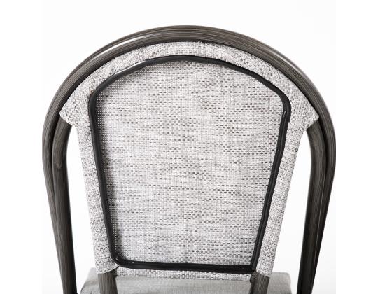 Tuoli LATTE harmaa 48x59xH88cm, tekstiiliistuin, alumiinirunko