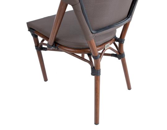 BAMBOO tuoli 45x55xH86cm, ruskea, alumiini