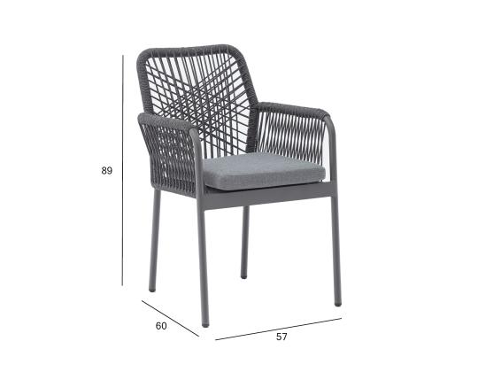 Tuoli HELA 57x60xH89cm, harmaa