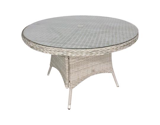 Pöytä ASCOT D121xH75cm, harmaa, alumiini, muovipunos