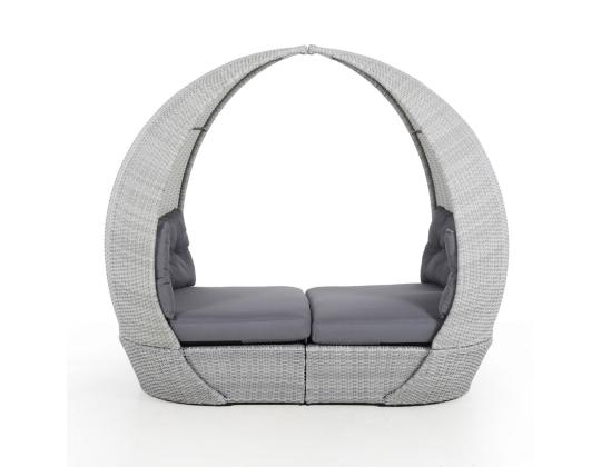 Lebola ASCOT 215x110xH187cm, harmaa, alumiini, muovipunos