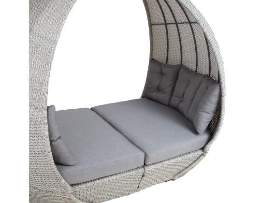 Lebola ASCOT 215x110xH187cm, harmaa, alumiini, muovipunos