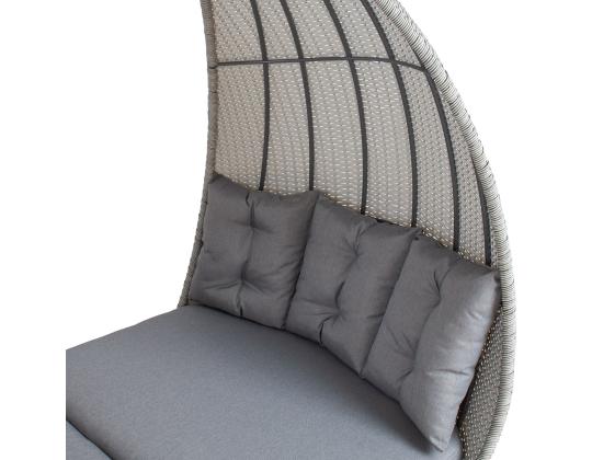 Lebola ASCOT 215x110xH187cm, harmaa, alumiini, muovipunos