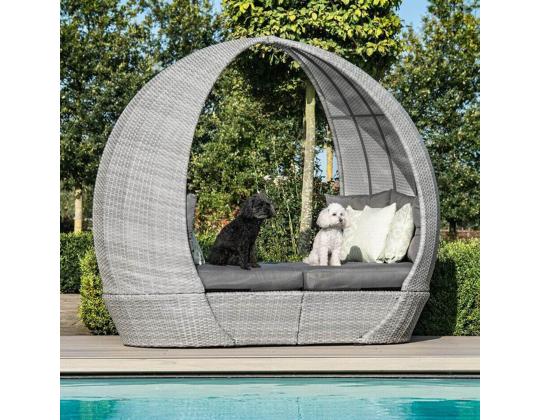 Lebola ASCOT 215x110xH187cm, harmaa, alumiini, muovipunos