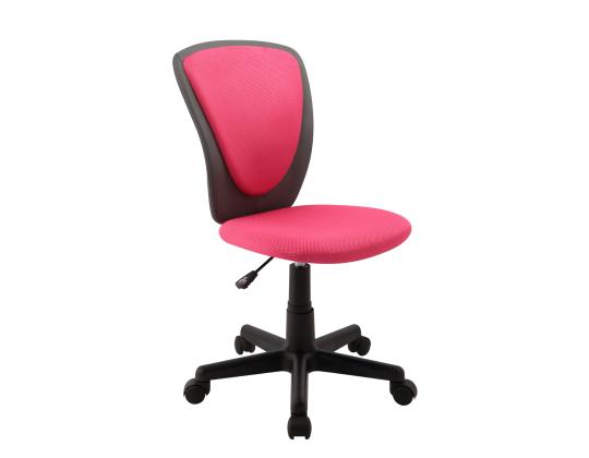 Lasten tuoli BIANCA, 42x51xH82-94cm, pinkki/tummanharmaa, polyesterikangas, keinonahka, muovi