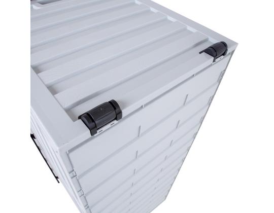 Säilytyslaatikko ALISA 112,8x49x53,5cm, valkoinen/harmaa muovi