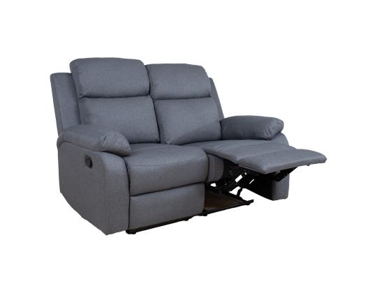Sohva REX 2-paikkainen manuaalinen lepotuoli, tummanharmaa