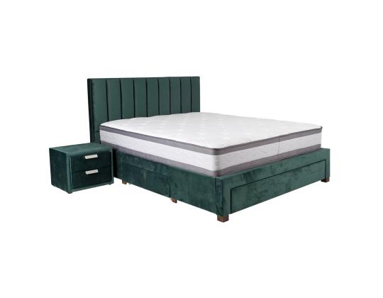 GRACE sänky 160x200cm, ilman patjaa, vihreä