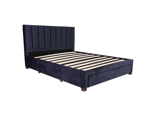 GRACE sänky 160x200cm, ilman patjaa, sininen